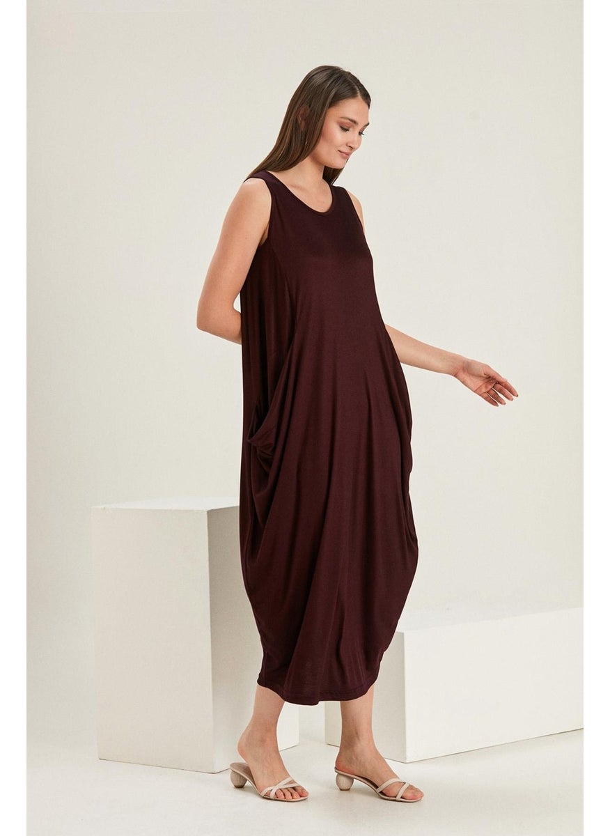 Sleeveless Casual Pocket Dress (B22-46400)