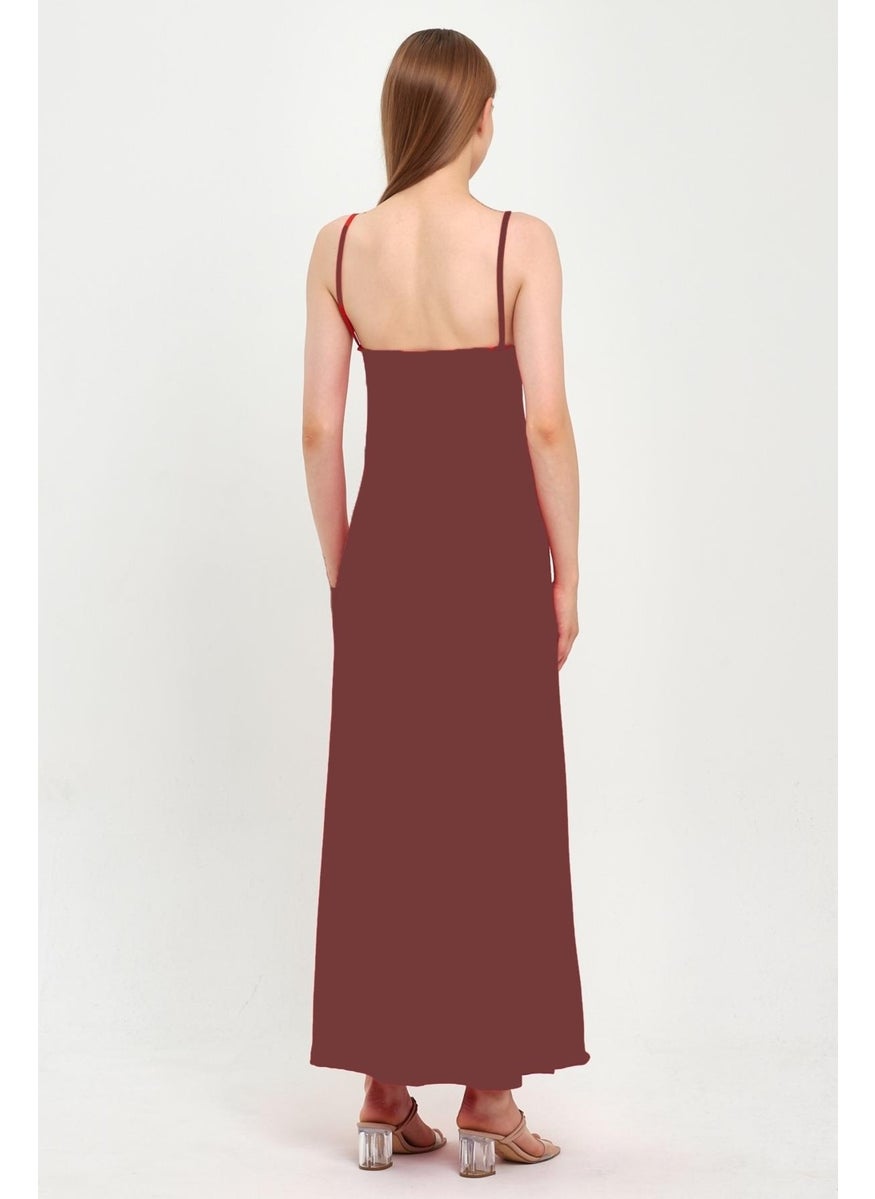 Thin Strap Long Dress (B23-0052 01)