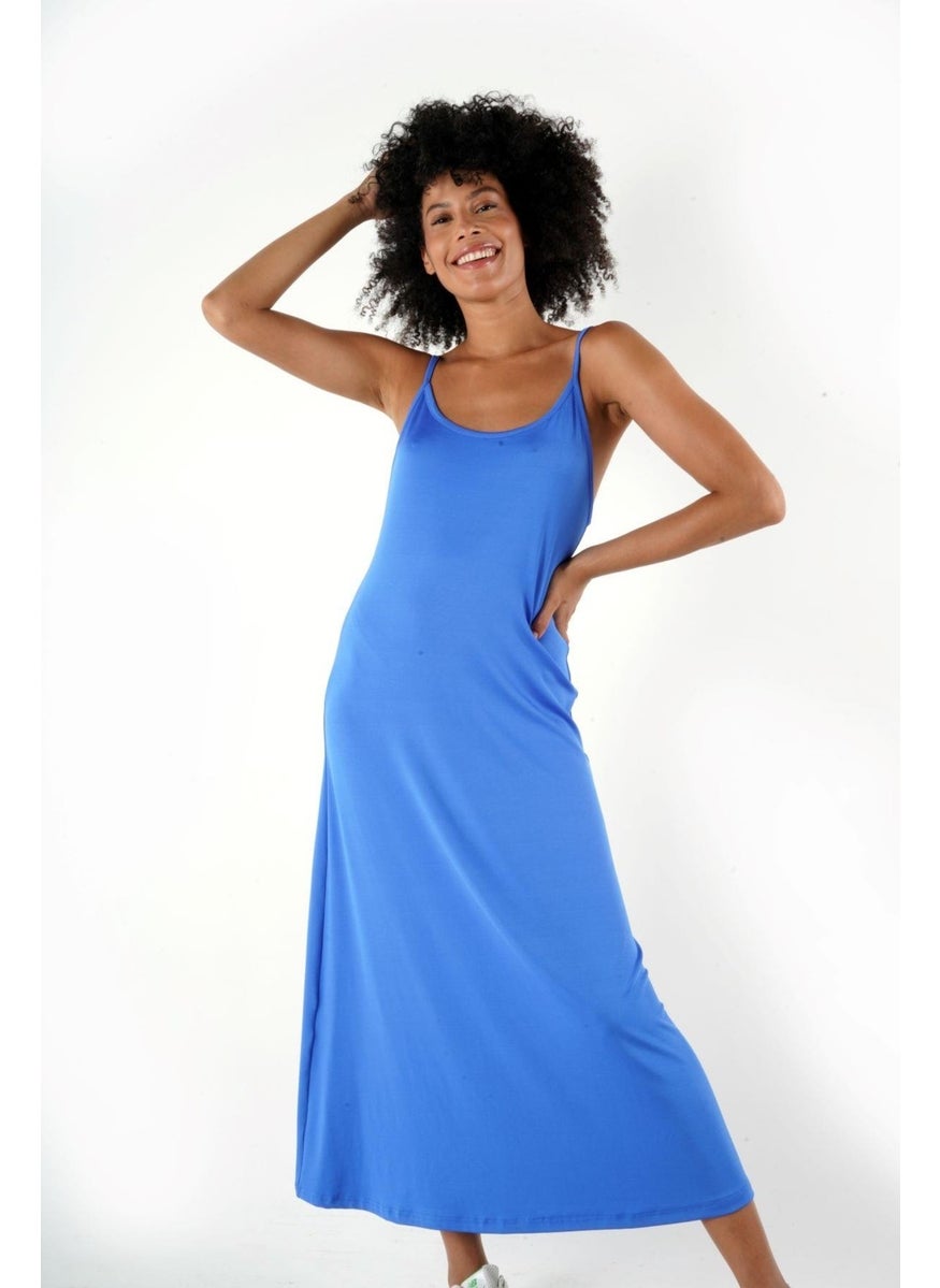 Alexandergardi Thin Strap Midi Length Dress (B24-005206)
