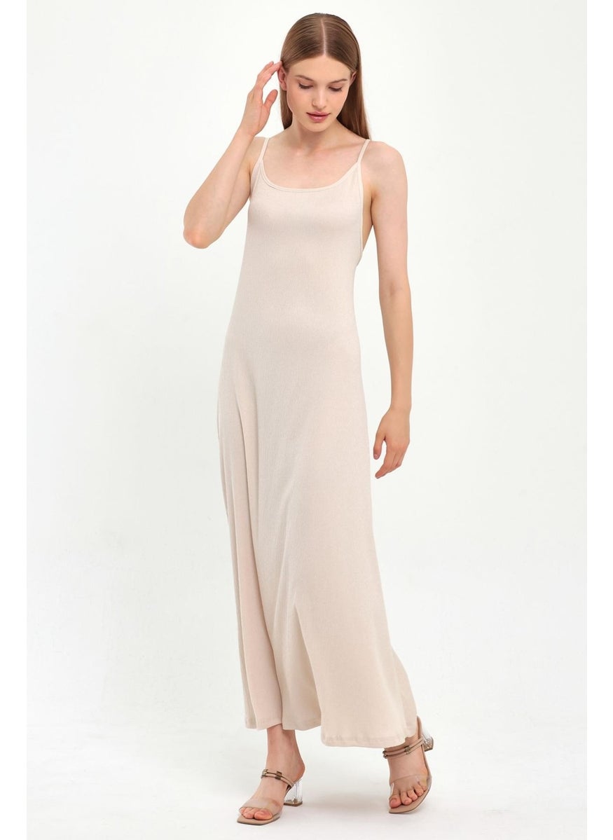 Alexandergardı Thin Strap Long Dress (B23-0052 02 B23-421)