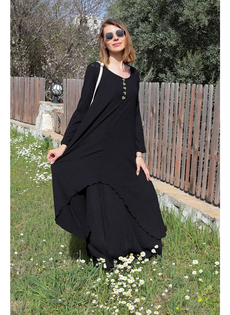 Black Asymmetrical Dress