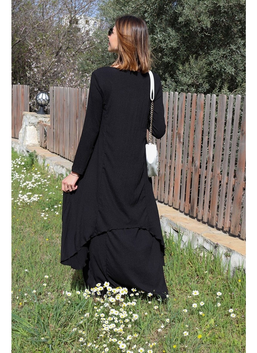 Black Asymmetrical Dress