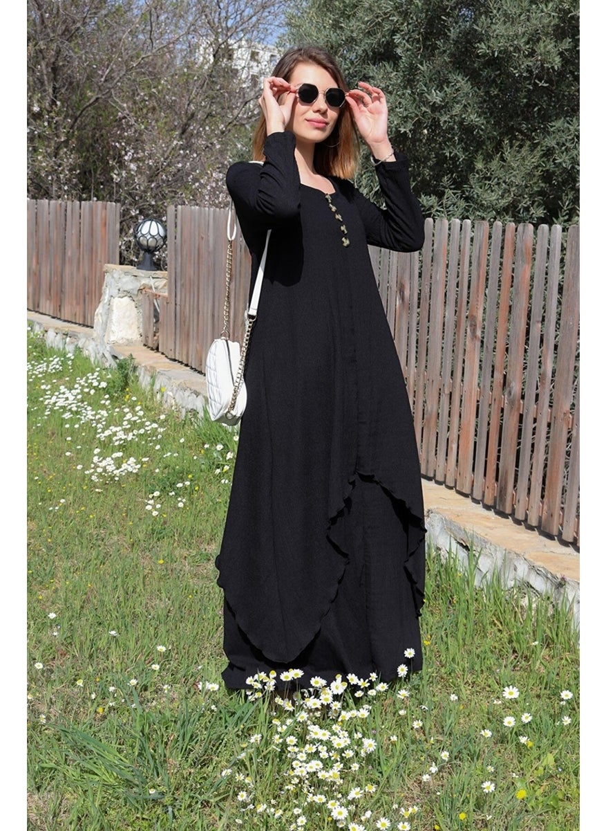 Black Asymmetrical Dress