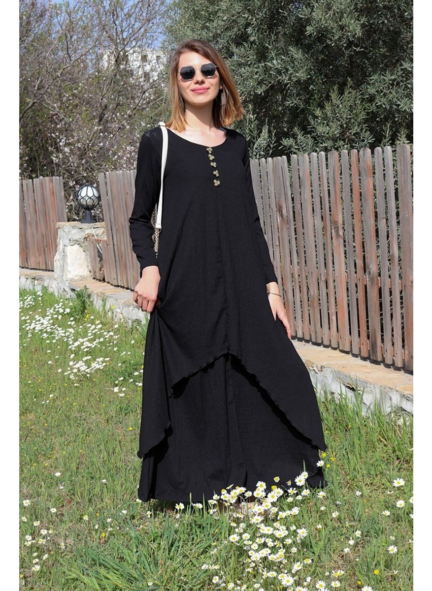 Black Asymmetrical Dress