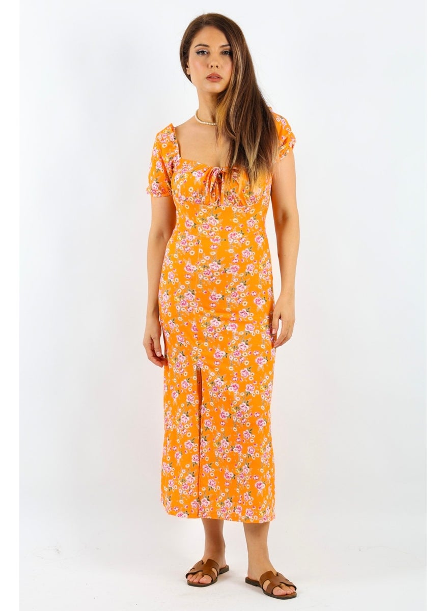 Floral Print Midi Dress
