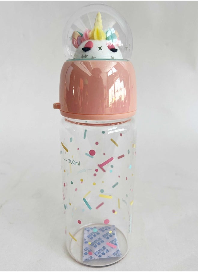 Cute Glass Water Bottle Outdoor Travel Leak-Proof Healthy For Kids Baby Student