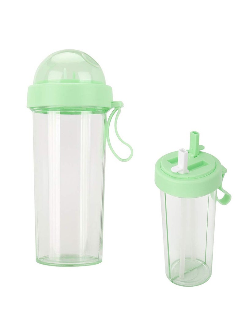 21oz Water Bottle, Portable Dual-Use Drink Cup for Travel, Sports  Outdoor Activities, Includes 2 Straws for Home, Camping  Cycling
