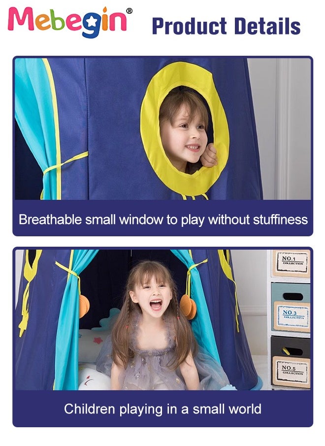 Kids Play Tent with Several Windows, Large Space Play House for Kids, Portable Tent for Indoor and Outdoor, Easy Installation, Suitable 2 Adults and 2 Kid, Ideal for Bedroom, Playroom or Basement, 1