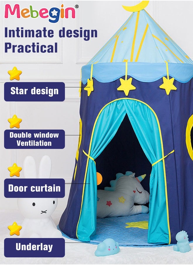 Kids Play Tent with Several Windows, Large Space Play House for Kids, Portable Tent for Indoor and Outdoor, Easy Installation, Suitable 2 Adults and 2 Kid, Ideal for Bedroom, Playroom or Basement, 1