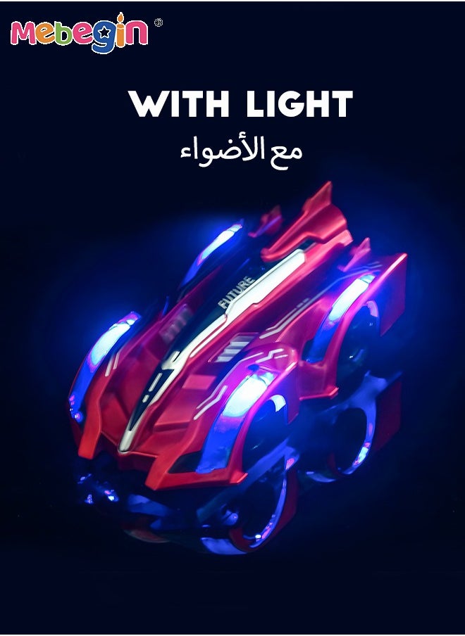 Remote Control Car Toy with Light and Music, 2.4 GHz Radio Control Drift Race Car 360° Rotation, RC Stunt Car, Suitable for Clibming Walls and Various Roads, Ideal Gift for Kids, 8.5*15*5.5cm