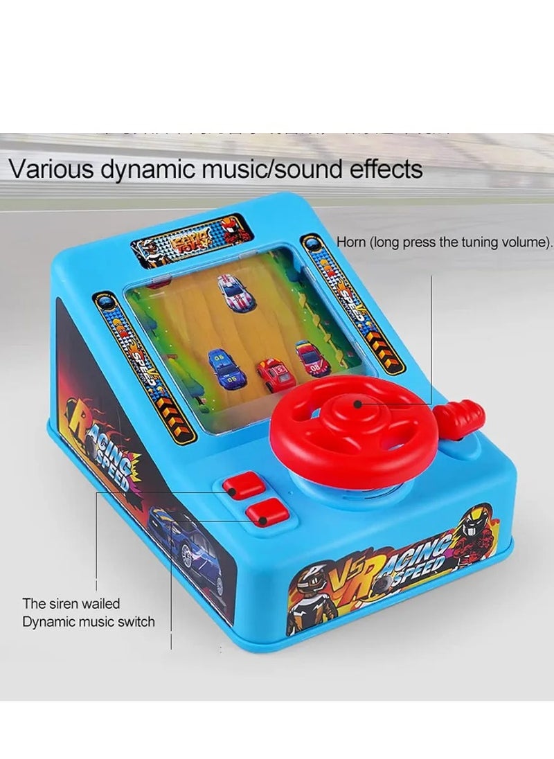Toy Steering Wheel, Breakthrough Big Adventure Electric Sports Simulation Drive Toy Racing Game Machine, 11 Different Levels, Exciting Acceleration and Sound Effects