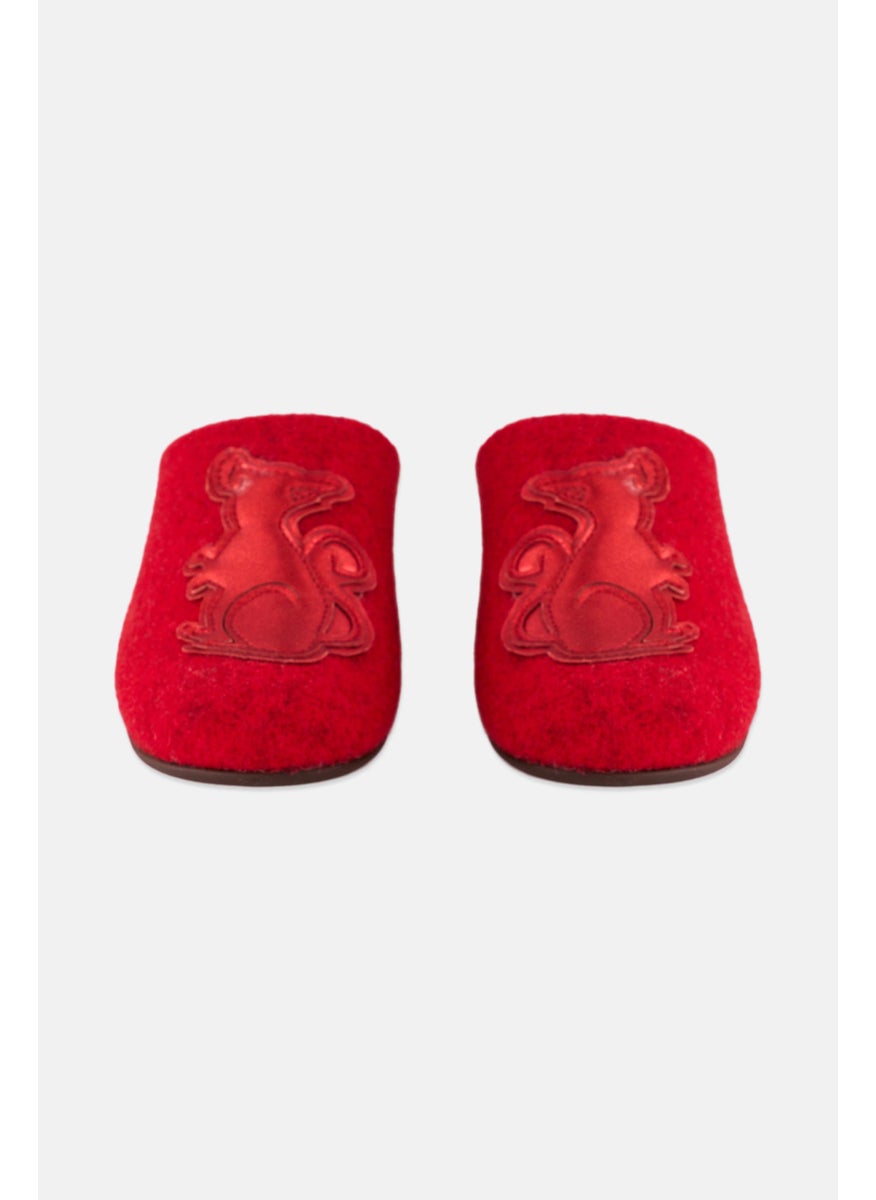 Women Chrissie Slip On Clog, Red