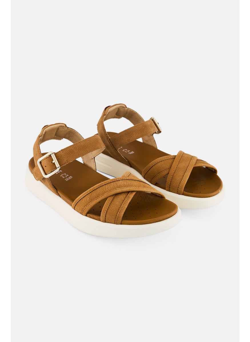 Women Xand Adjustable Buckle Closure Sandal, Tan