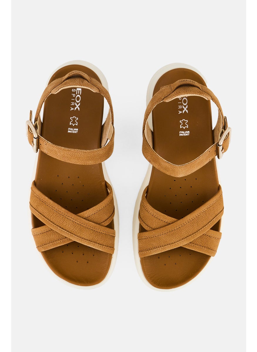 Women Xand Adjustable Buckle Closure Sandal, Tan