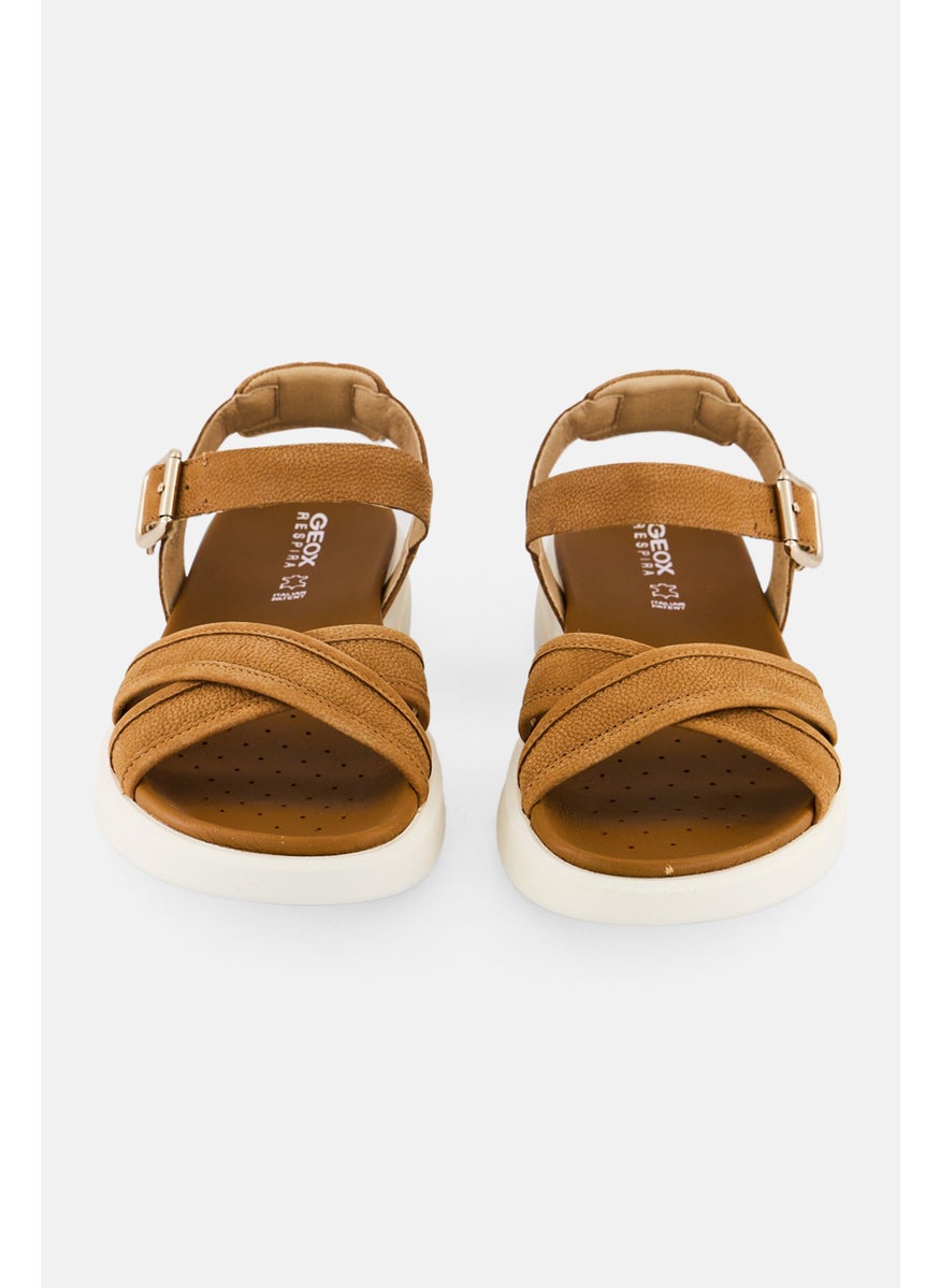 Women Xand Adjustable Buckle Closure Sandal, Tan