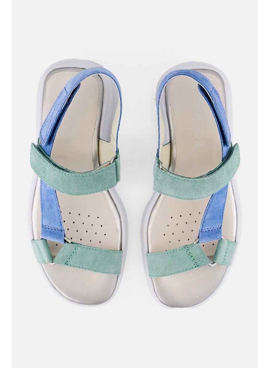 Women Velcro Closure Sandal, Multicolor