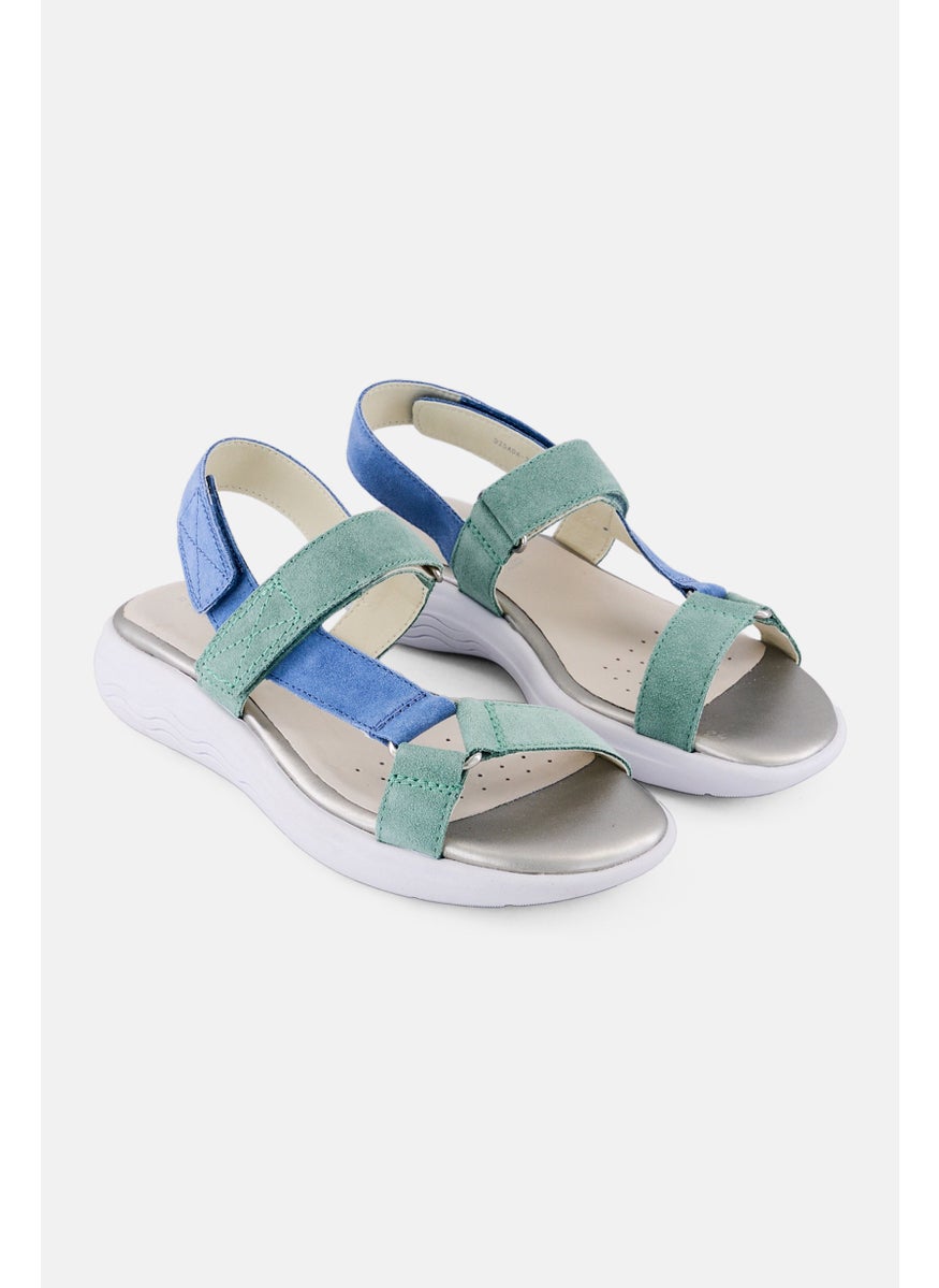 Women Velcro Closure Sandal, Multicolor