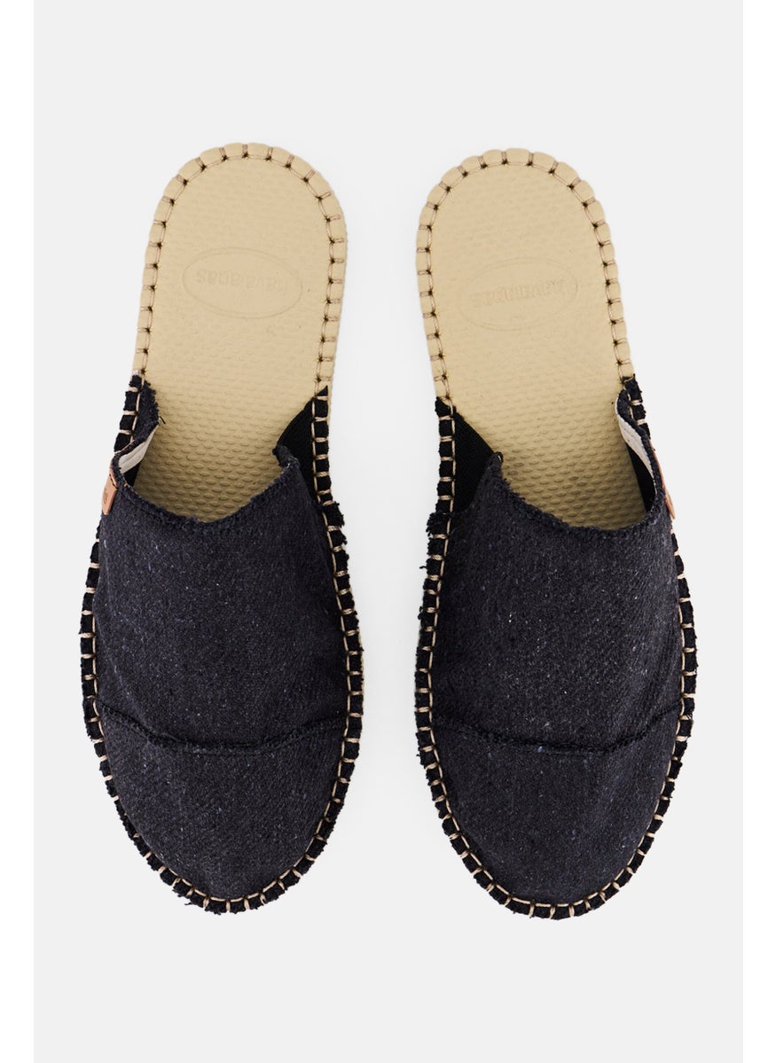 Women Preto Slip On Mules, Black