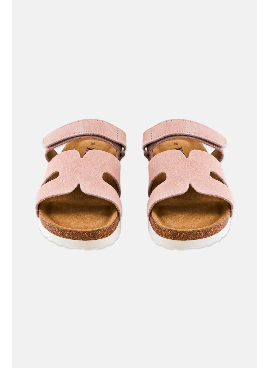 Women Slip On Cork Sandals, Pink