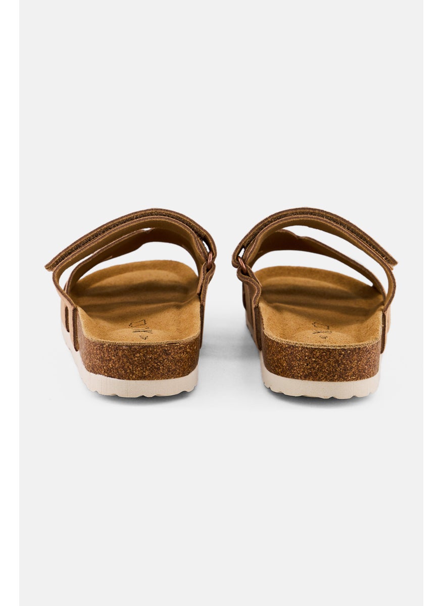 Women Slip On Cork Sandal, Beige