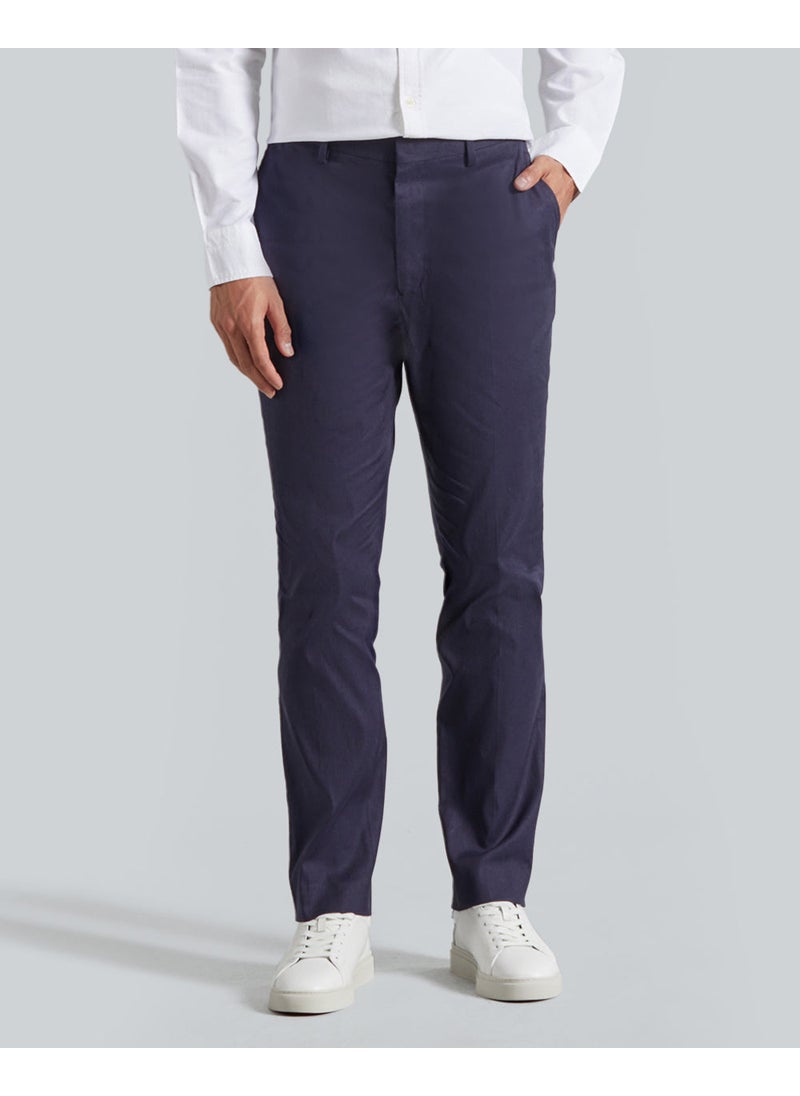 Slim Fit Cotton Linen Suit Pants