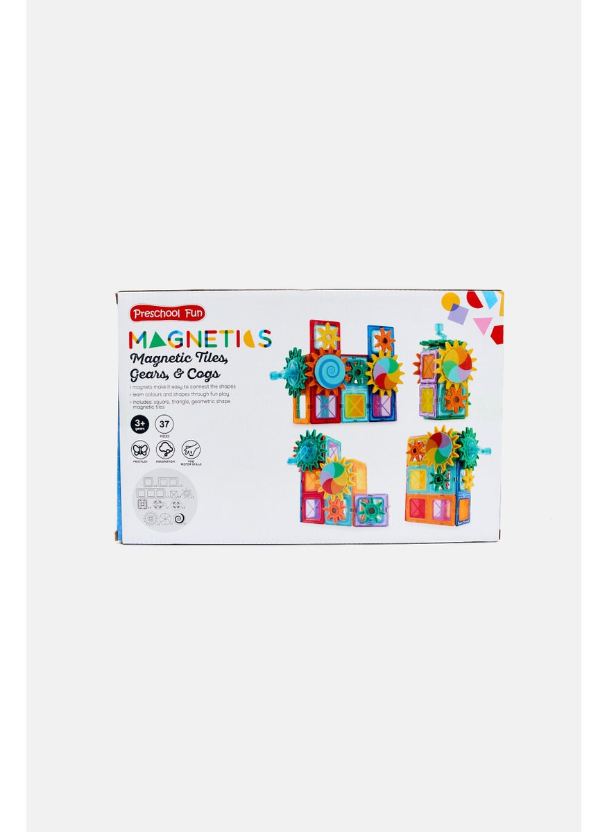 37 Magnetic Tiles Gear And Cogs