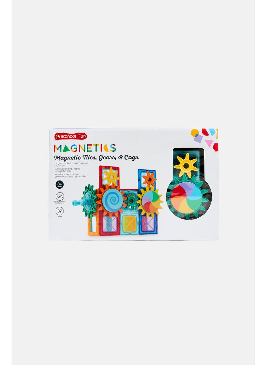 37 Magnetic Tiles Gear And Cogs
