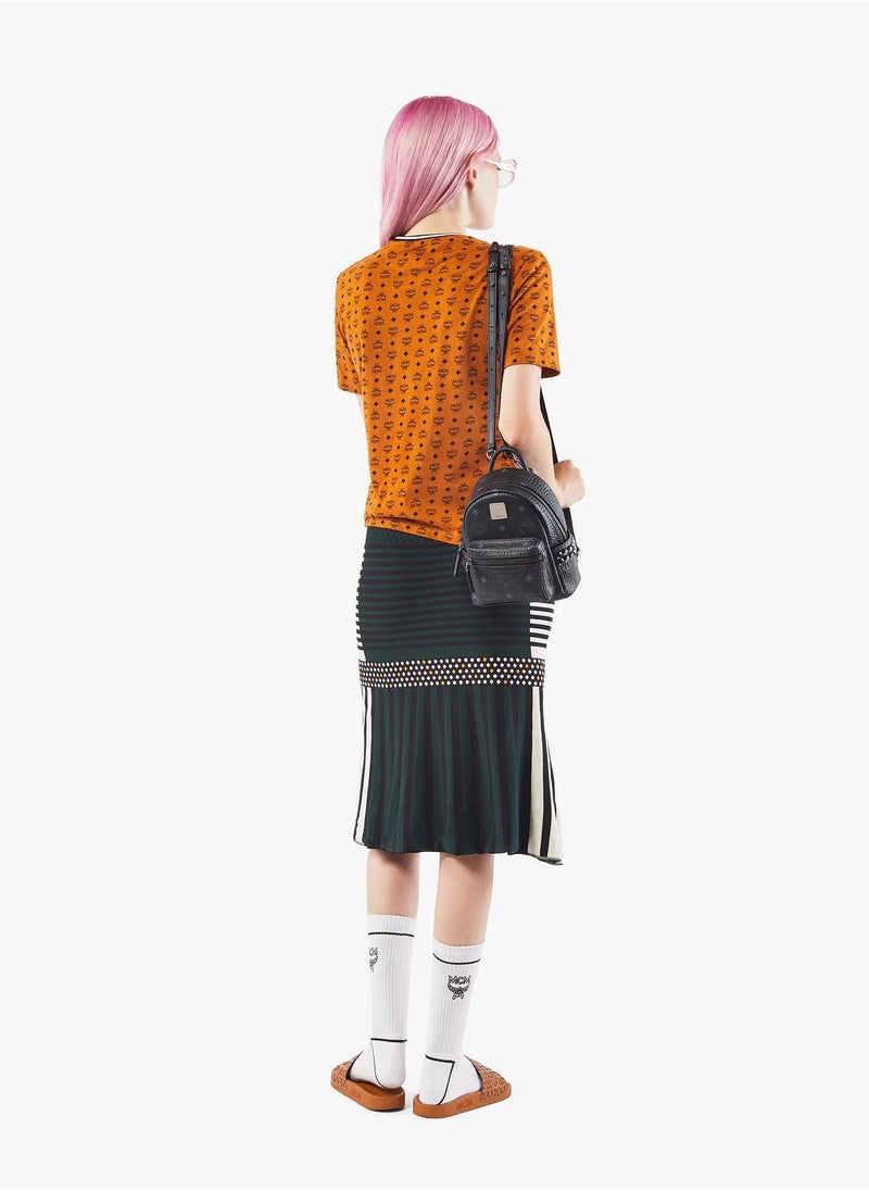 Stark Bebe Boo Side Studs Backpack in Visetos