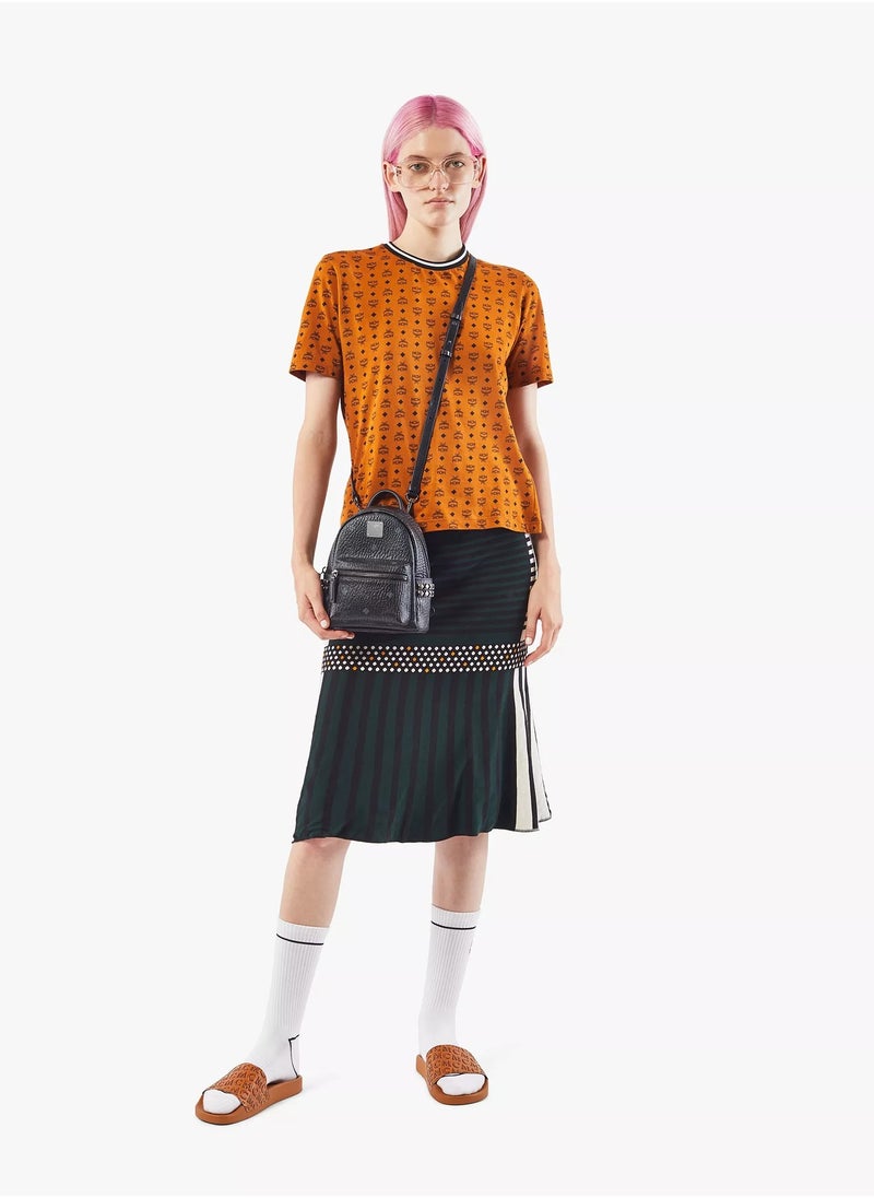 Stark Bebe Boo Side Studs Backpack in Visetos