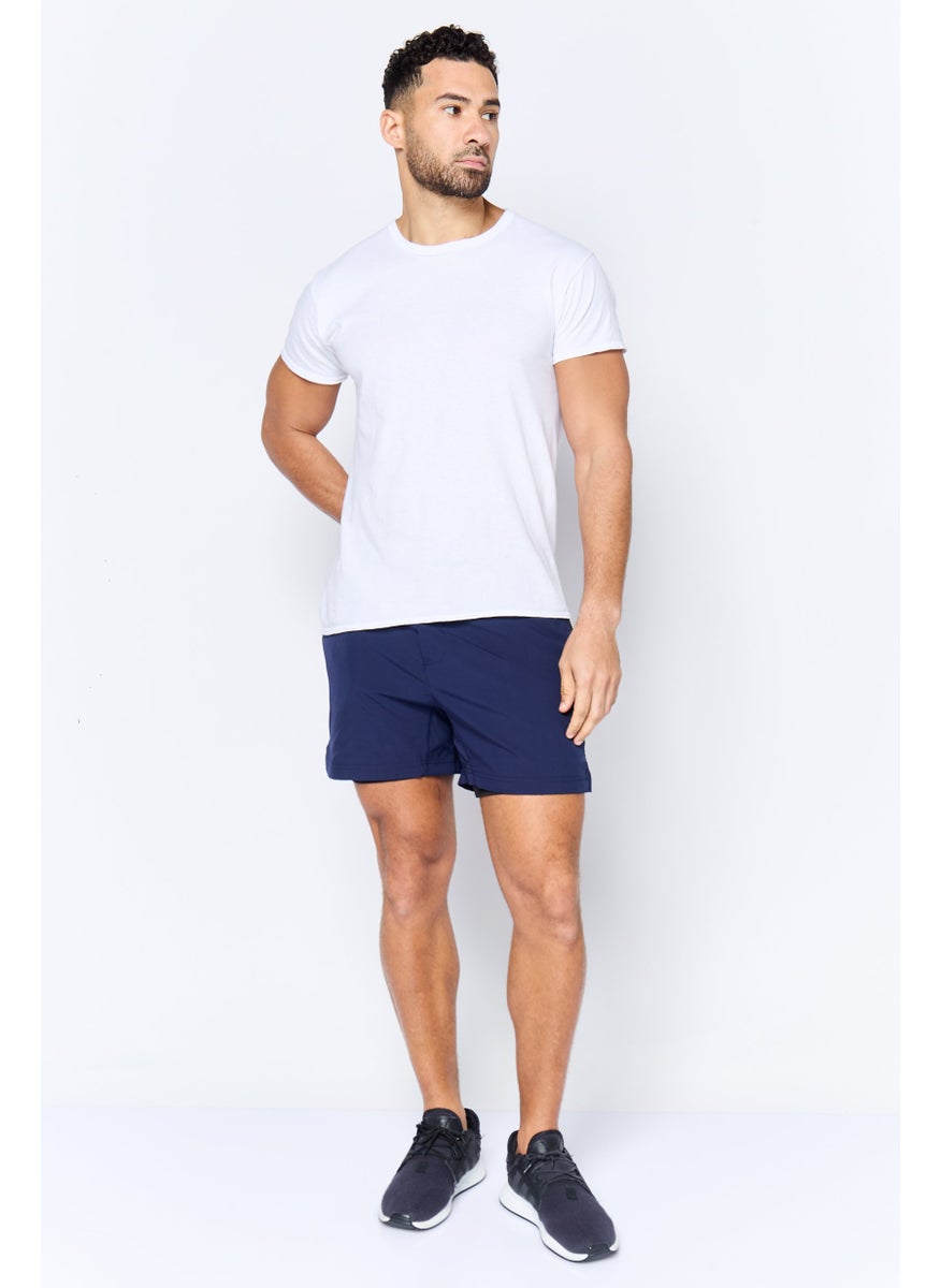 Men Sportswear Fit 5 Inseam Training Shorts, Navy