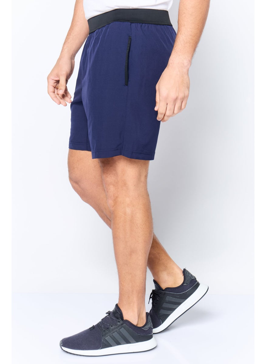Men Sportswear Fit 7 Inseam Training Shorts, Navy