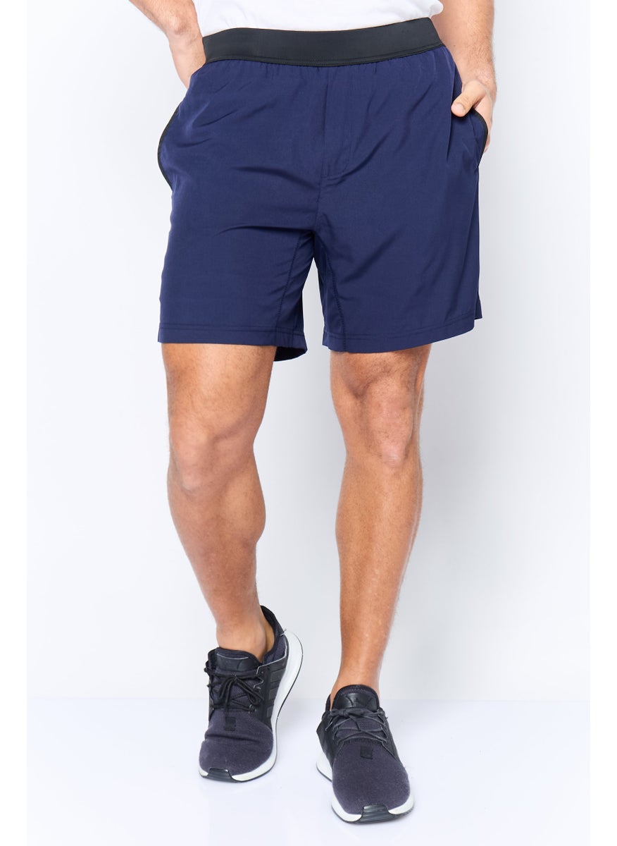 Men Sportswear Fit 7 Inseam Training Shorts, Navy