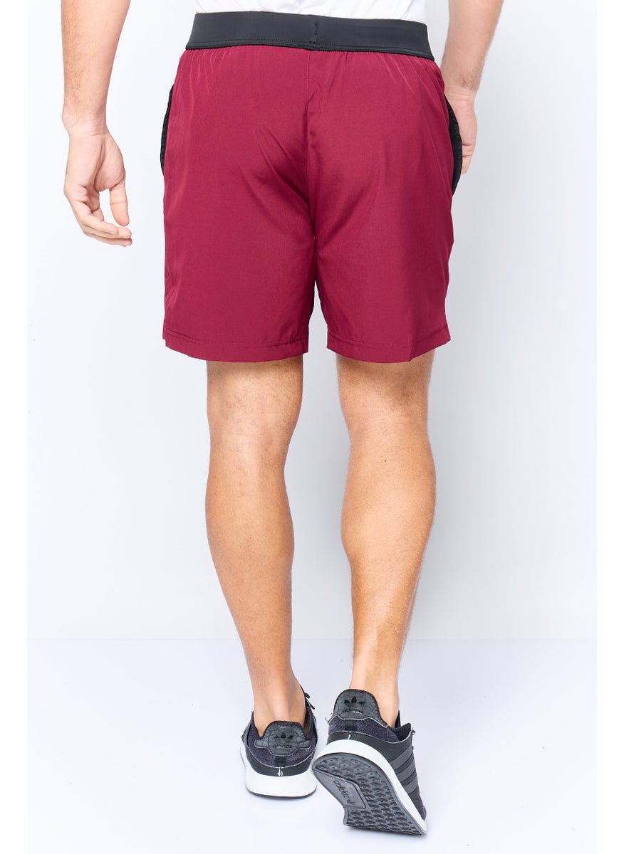 Men Sportswear Fit 7 Inseam Training Shorts, Maroon