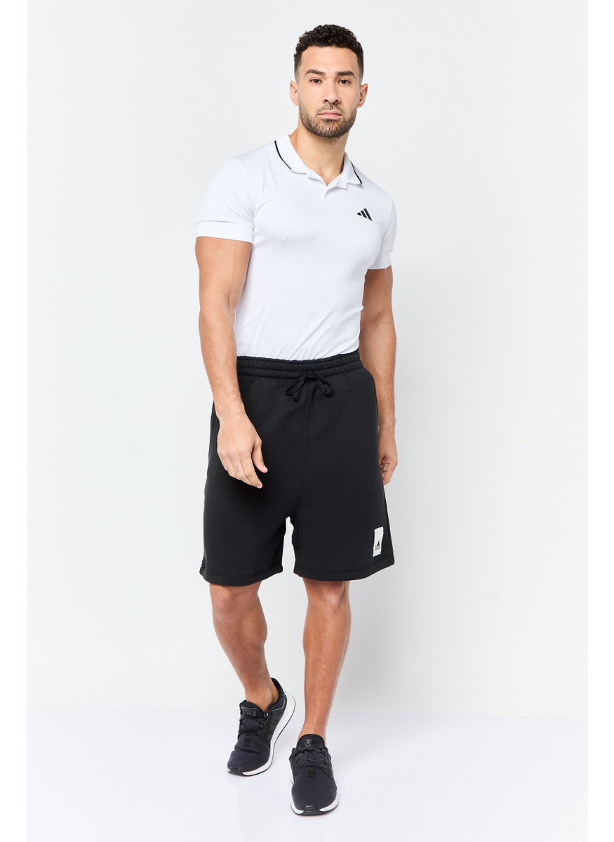 Men Sportswear Fit Outdoor Shorts, Black