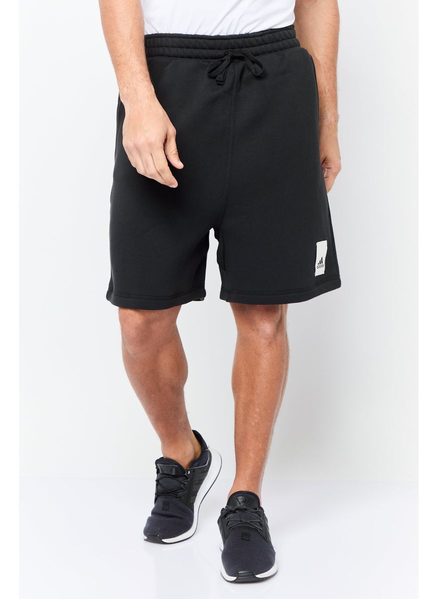 Men Sportswear Fit Outdoor Shorts, Black