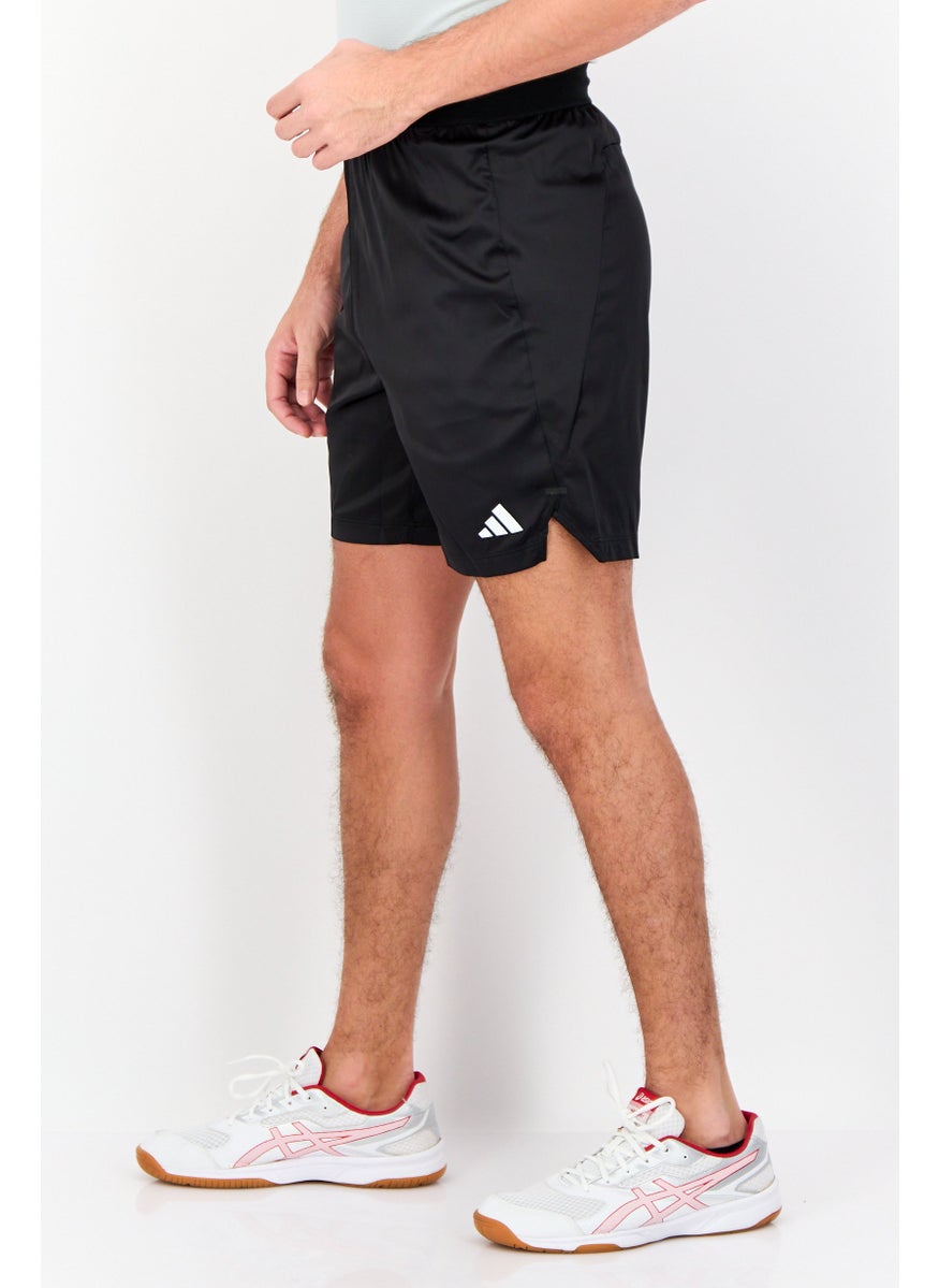 Men Regular Fit 7 Inseam Training Shorts, Black
