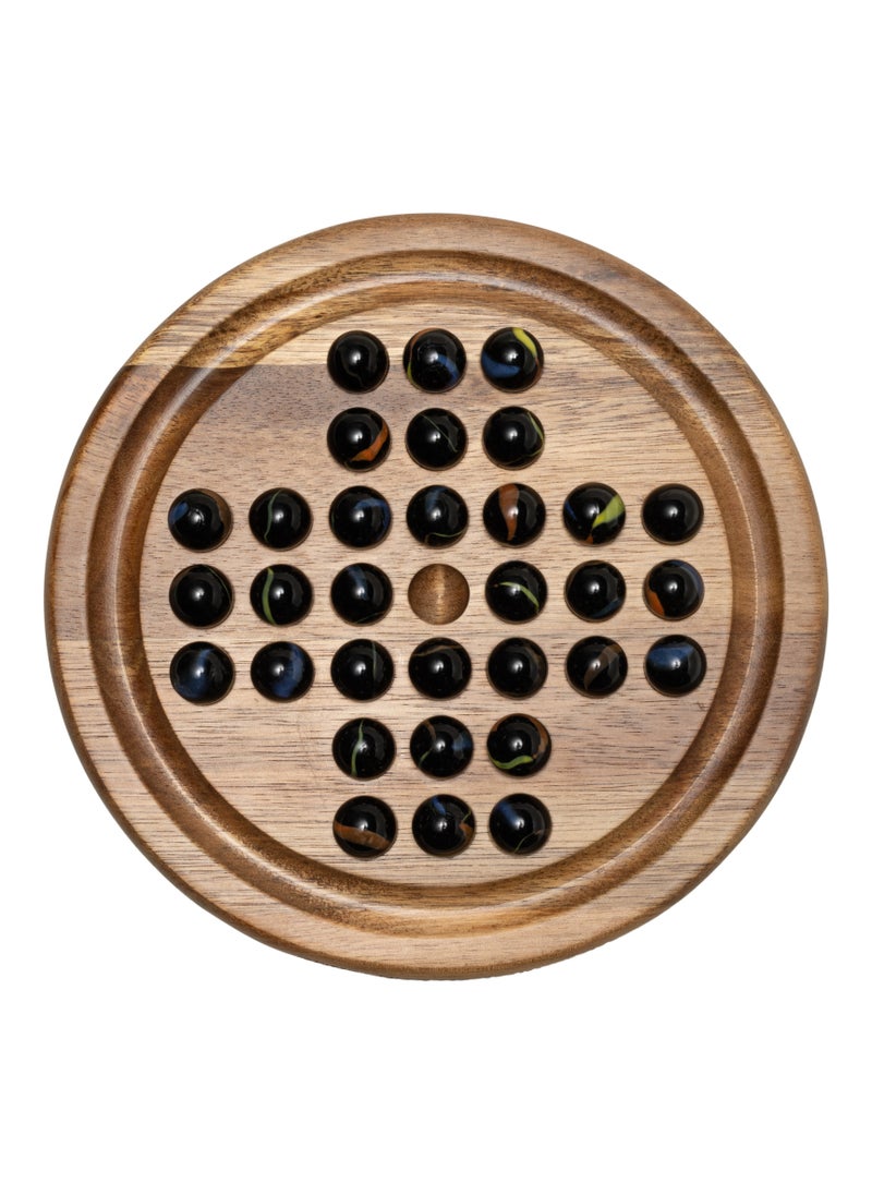 Wooden Marble Solitaire