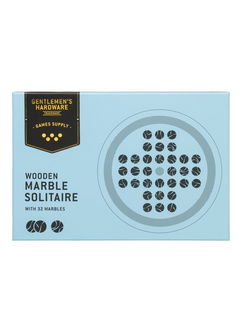 Wooden Marble Solitaire