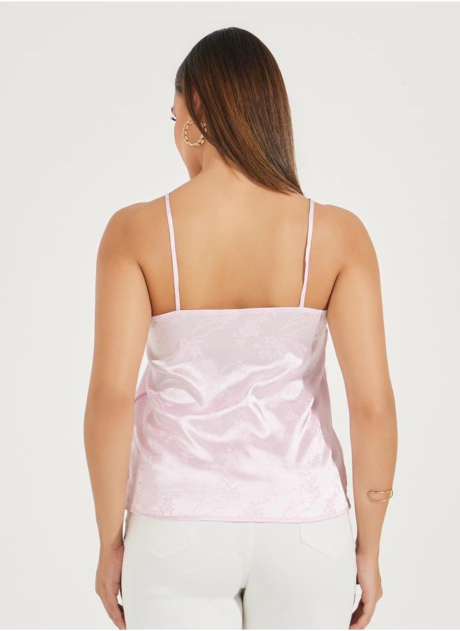 Jacquard Lace Insert Cami