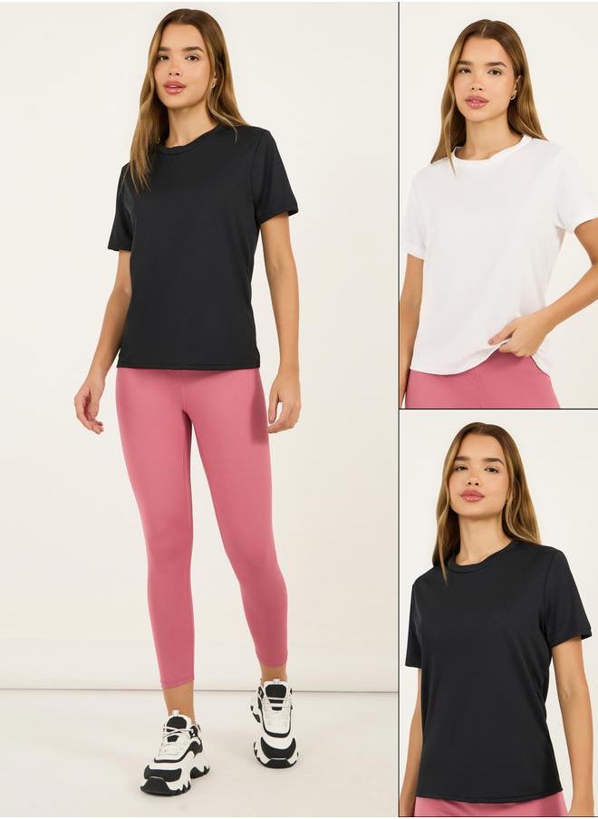 Pack of 2 - Basic Short Sleeves Top