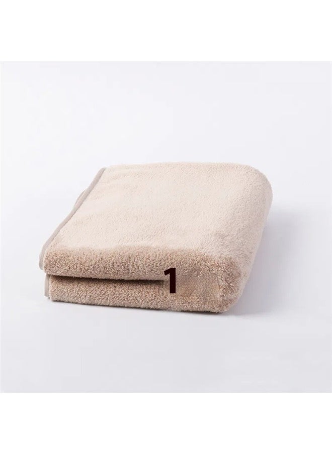 Bath Towel Beige 70x140cm，Microfiber Bath Towel Large Bathroom Towel Absorbent Shower Towels Soft Bath Towels Large Size for Women Men Ideal for Spa, Swimming, Pool