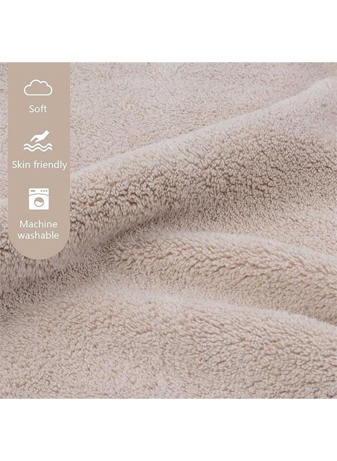 Bath Towel Beige 70x140cm，Microfiber Bath Towel Large Bathroom Towel Absorbent Shower Towels Soft Bath Towels Large Size for Women Men Ideal for Spa, Swimming, Pool