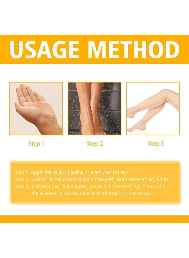 Peeling Oil Super Strength Exfoliating Dark Skin for Body, Cleansing and Moisturizing 100ml
