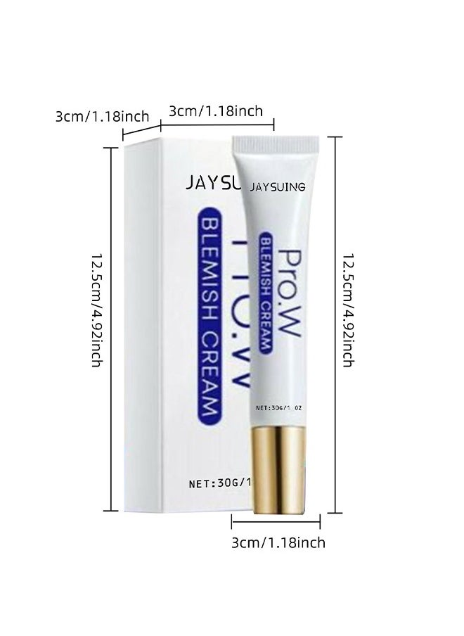 Blemish Cream, Facial Oil Control Acne Cream, for Fast Acne Removal for Oily and Acne-prone Skin, Non-Irritant, Women 30g