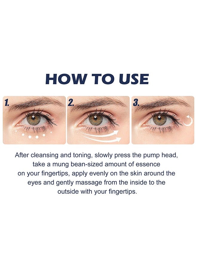Nourishing Eye Serum ,Rapid Reduction Eye Serum - Anti Aging Serum Visibly Reduces Under-Eye Bags, Wrinkles, Dark Circles, Fine Lines & Crow's Feet Instantly