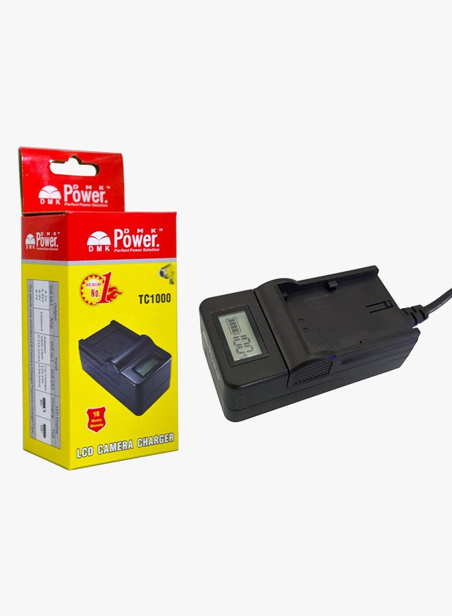 Lpe-8 Lcd Battery Charger For Canon Eos 550D 600D X4 X5 T2I T3I  Cameras Black