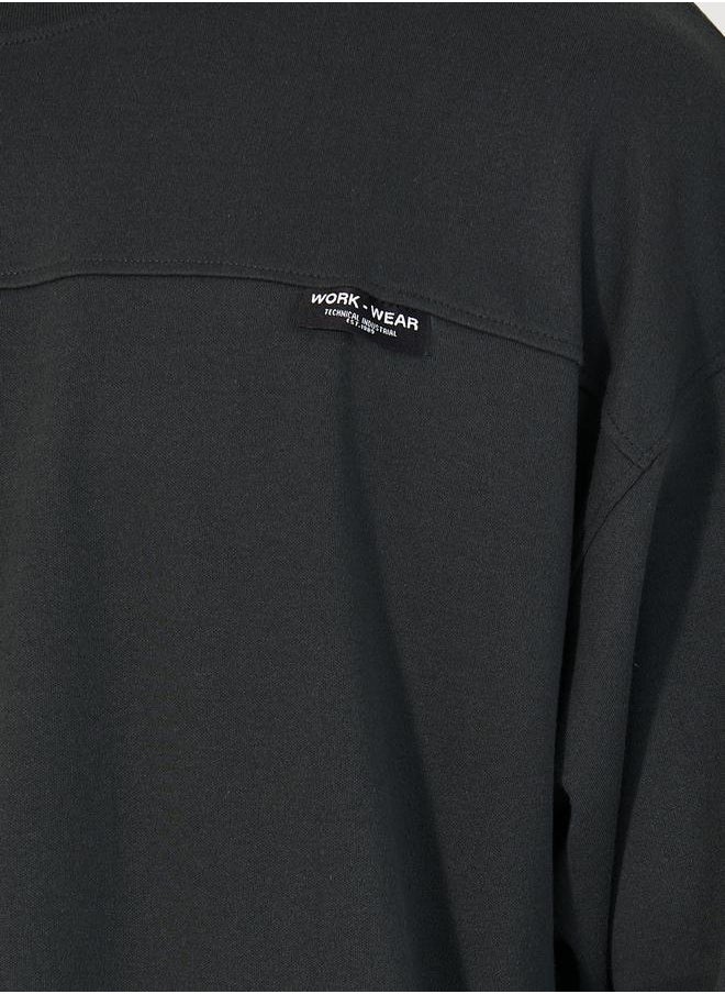 Boxy Fit Insert Label T-Shirt