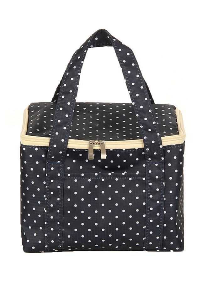 Thermal Insulated Lunch Bag Black/White/Beige One Size