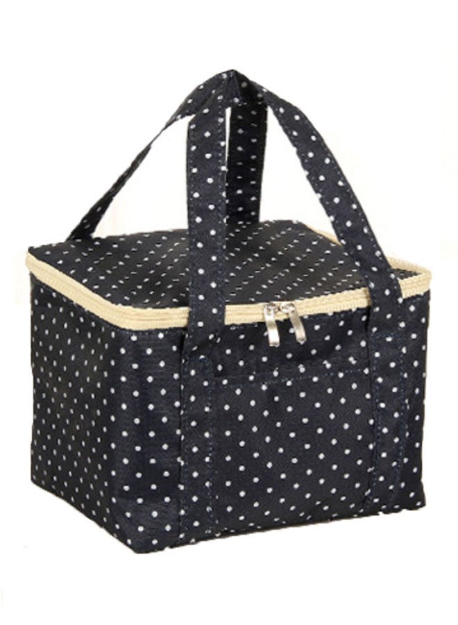 Thermal Insulated Lunch Bag Black/White/Beige One Size