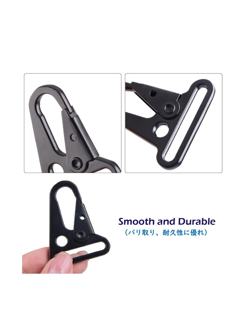 Paracord Clips Enlarged Mouth Clips Hook Heavy Duty Sling Clasp Olecranon Hook Snap Hooks Sling Clips for Paracord Outdoors Bag Backpack Use Your Outdoor Enjoy a Relaxing Trip (12 Pack)